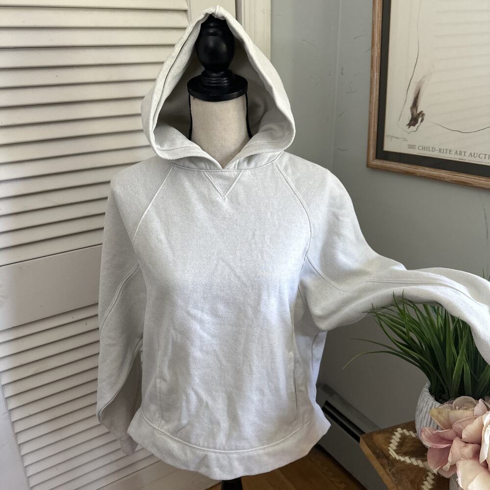 DAILY PRACTIC Hoodie Womens XS Light Gray Sparkle Pullover Athleisure Casual